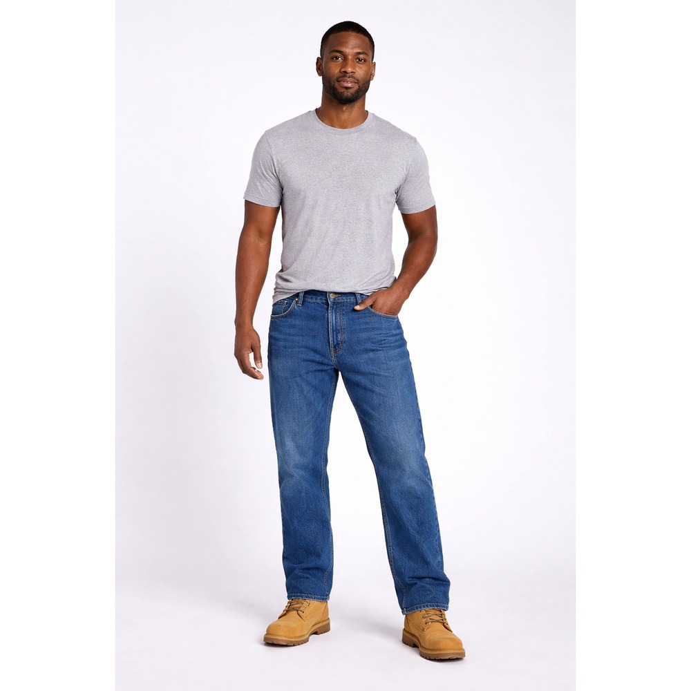 Rustler Men's‎ Jeans 33x30 Blue Denim Straight Leg Regular Fit Workwear Vintage